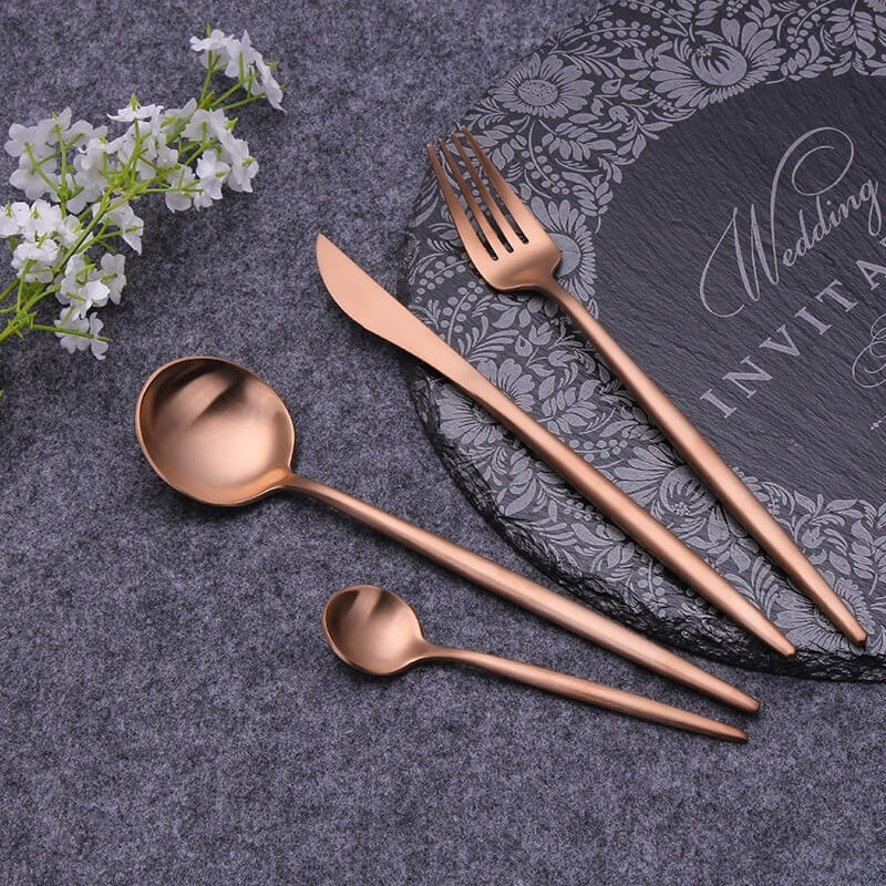 Modern Rosé Flatware Set