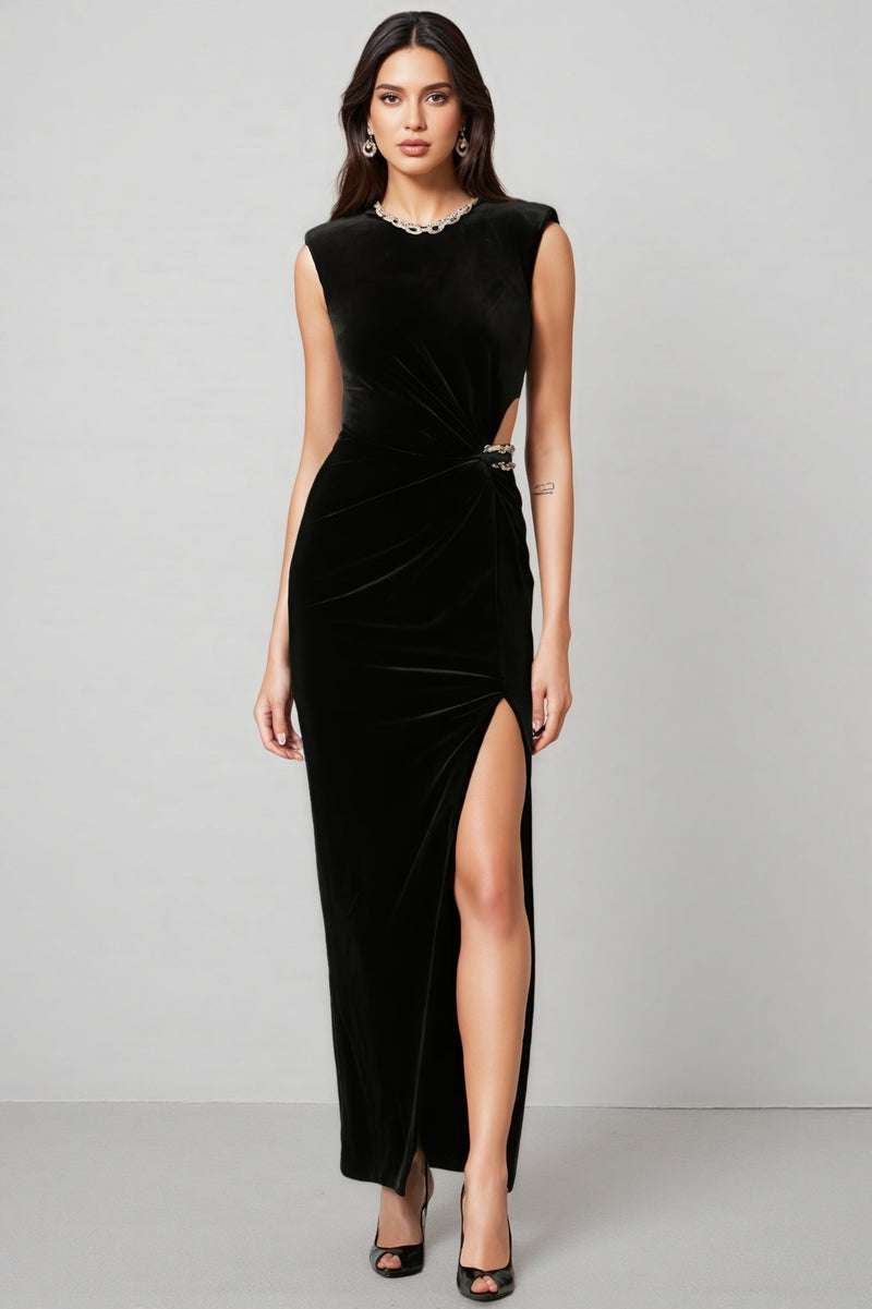 Selah Black Cutout Maxi Dress