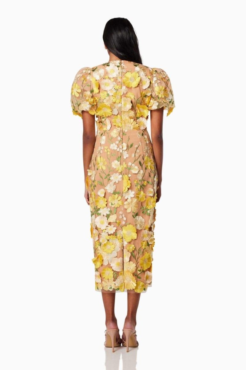 Sally V-neck Midi Dress
