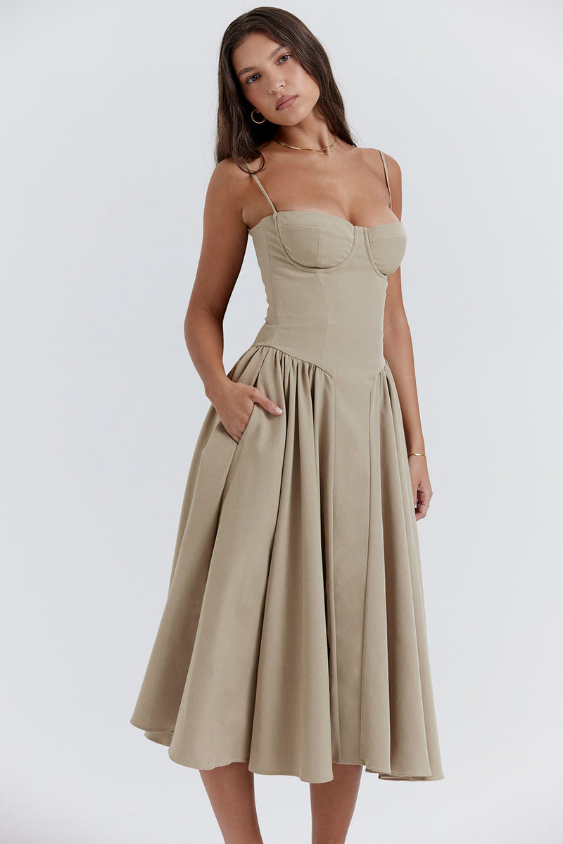 Corset Midi Dress