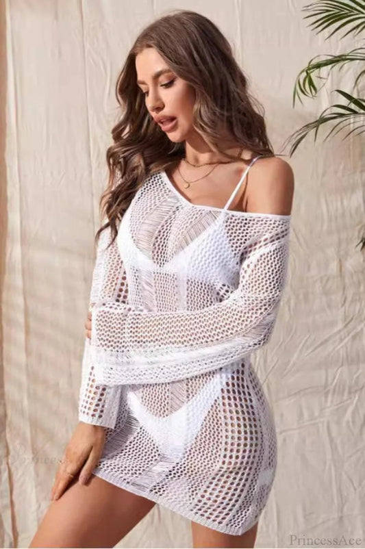 Sheer Chiffon V-neck Blouse