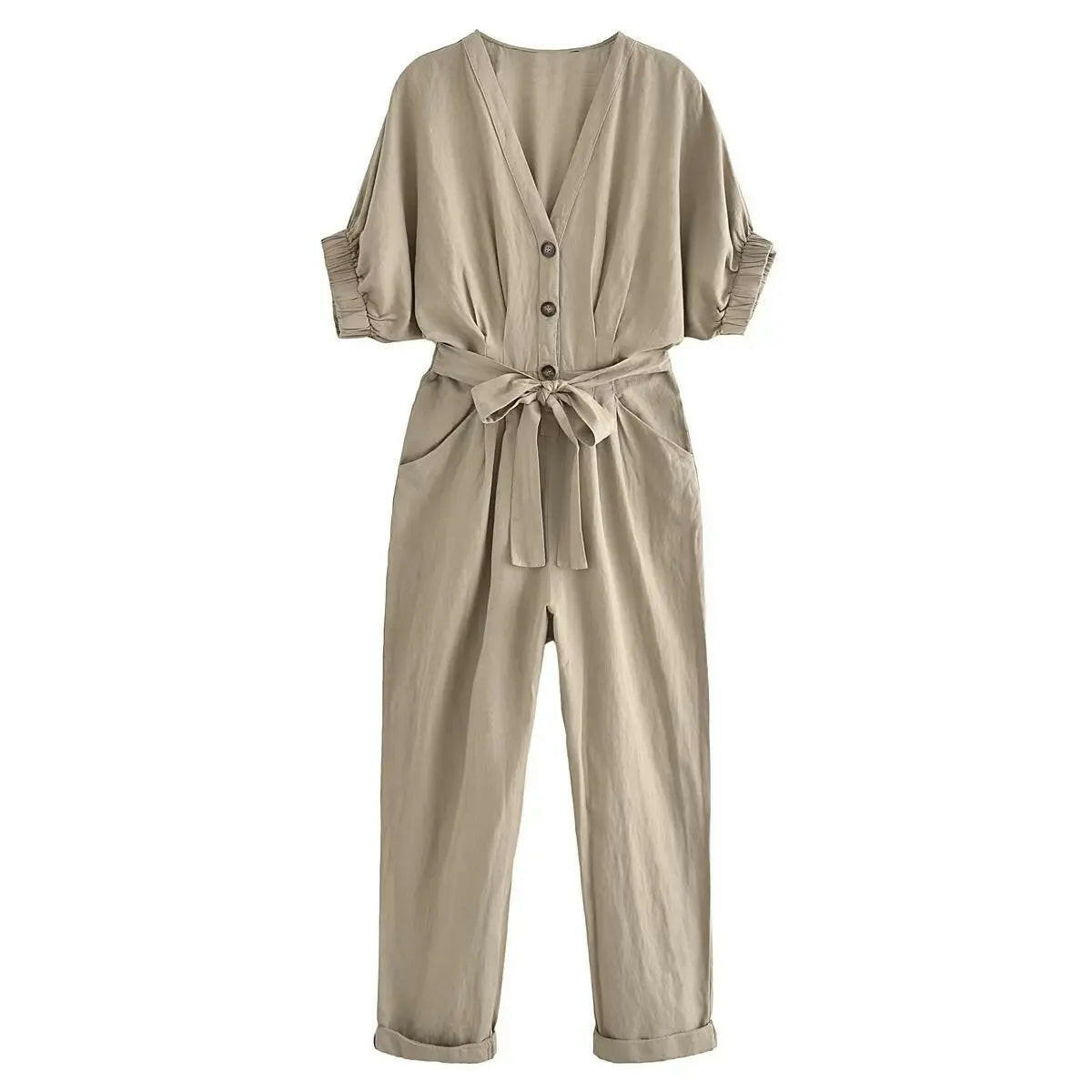 Step Into : Color Slim Long Jumpsuit.