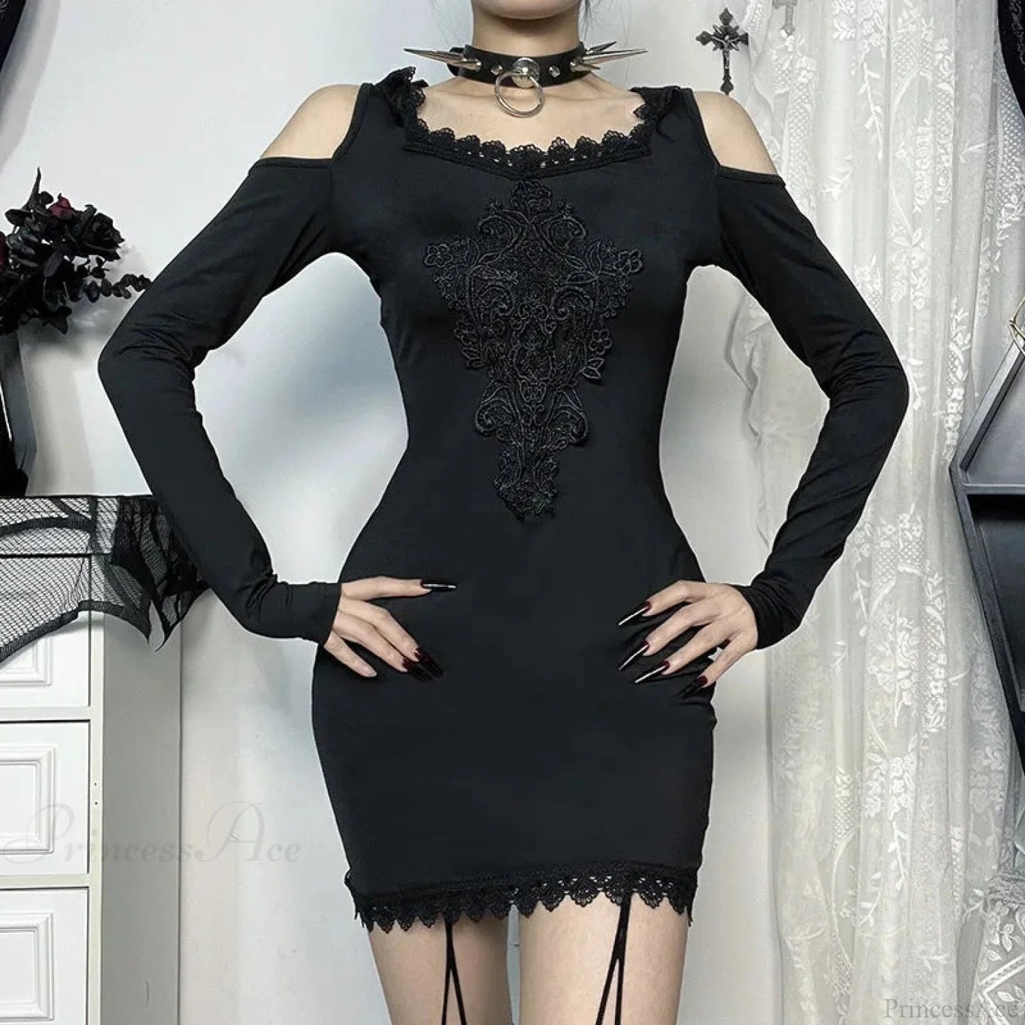 Stitched Hooded Small Dress