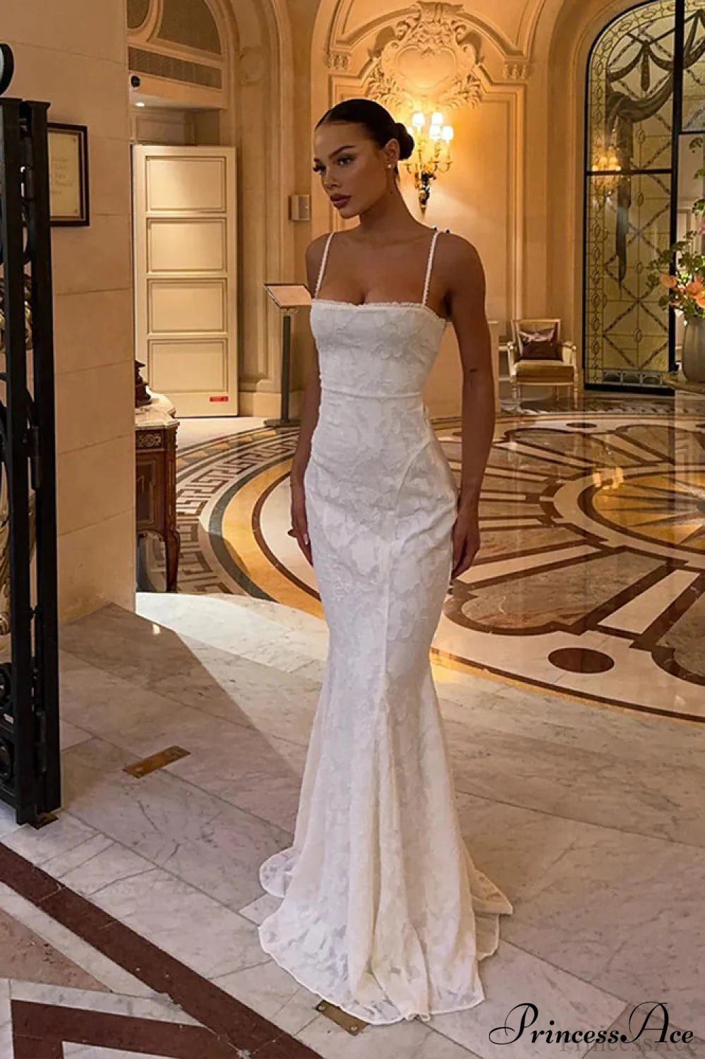 Strappy Backless Lace-up Bodycon Maxi Dress