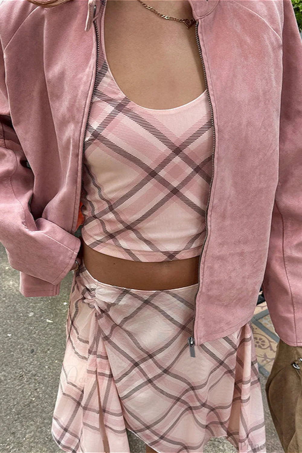 Suede Long Sleeve Coat
