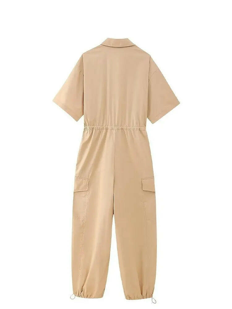 Summer Cargo Jumpsuit