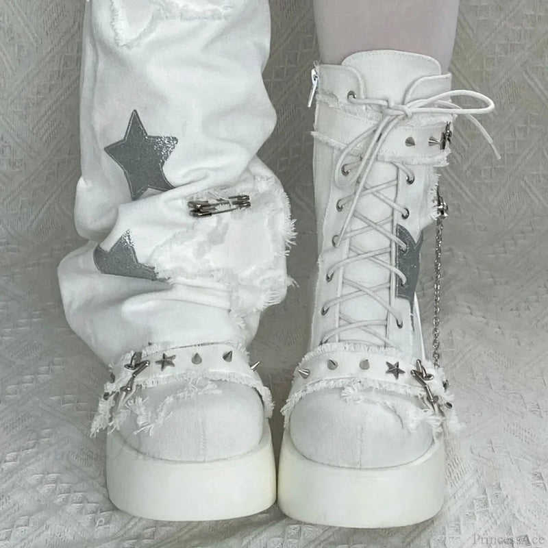 Sweet Lolita Y2k High-heeled Gothic Platform Boot