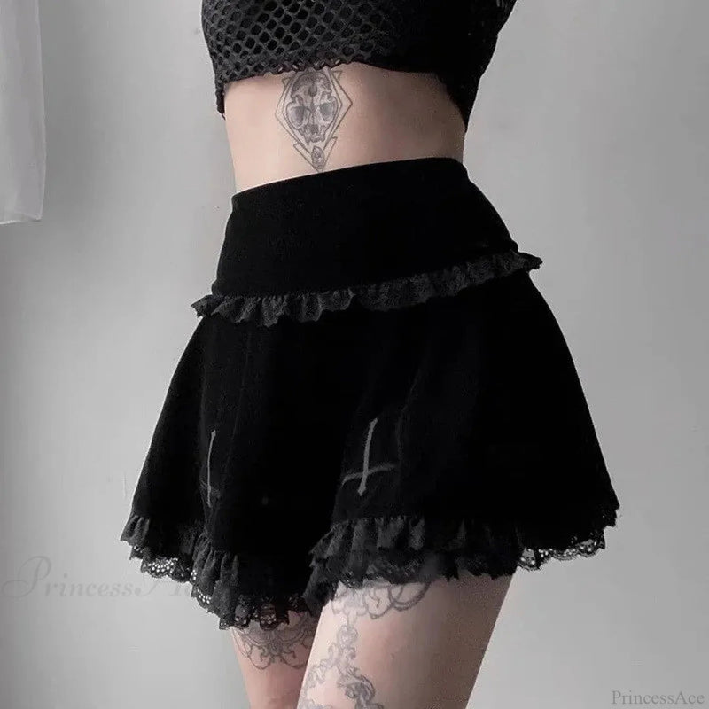 Tall Cut Jagged A-line Skirt