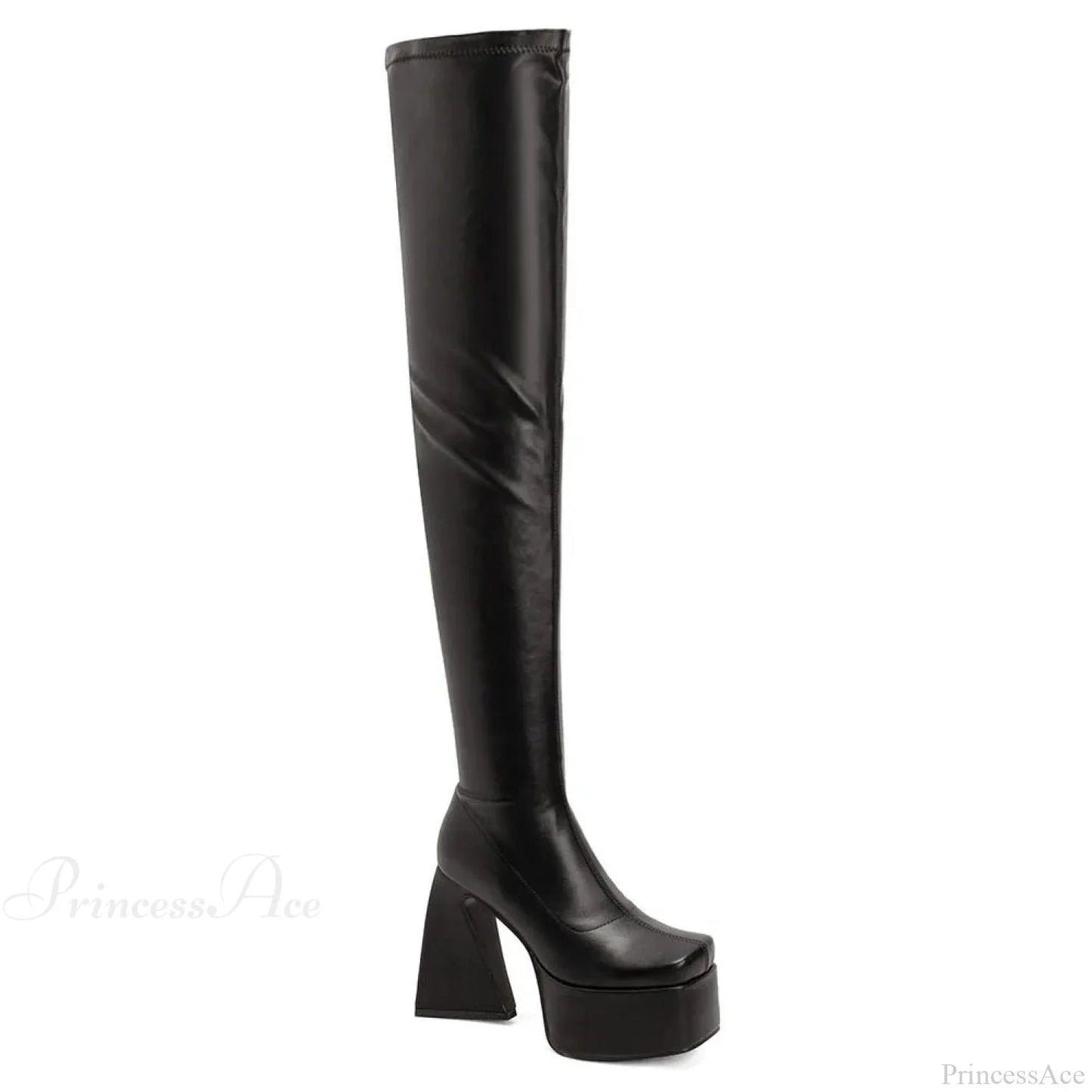 Tall Heeled Above the Knee Platform Winter Boot