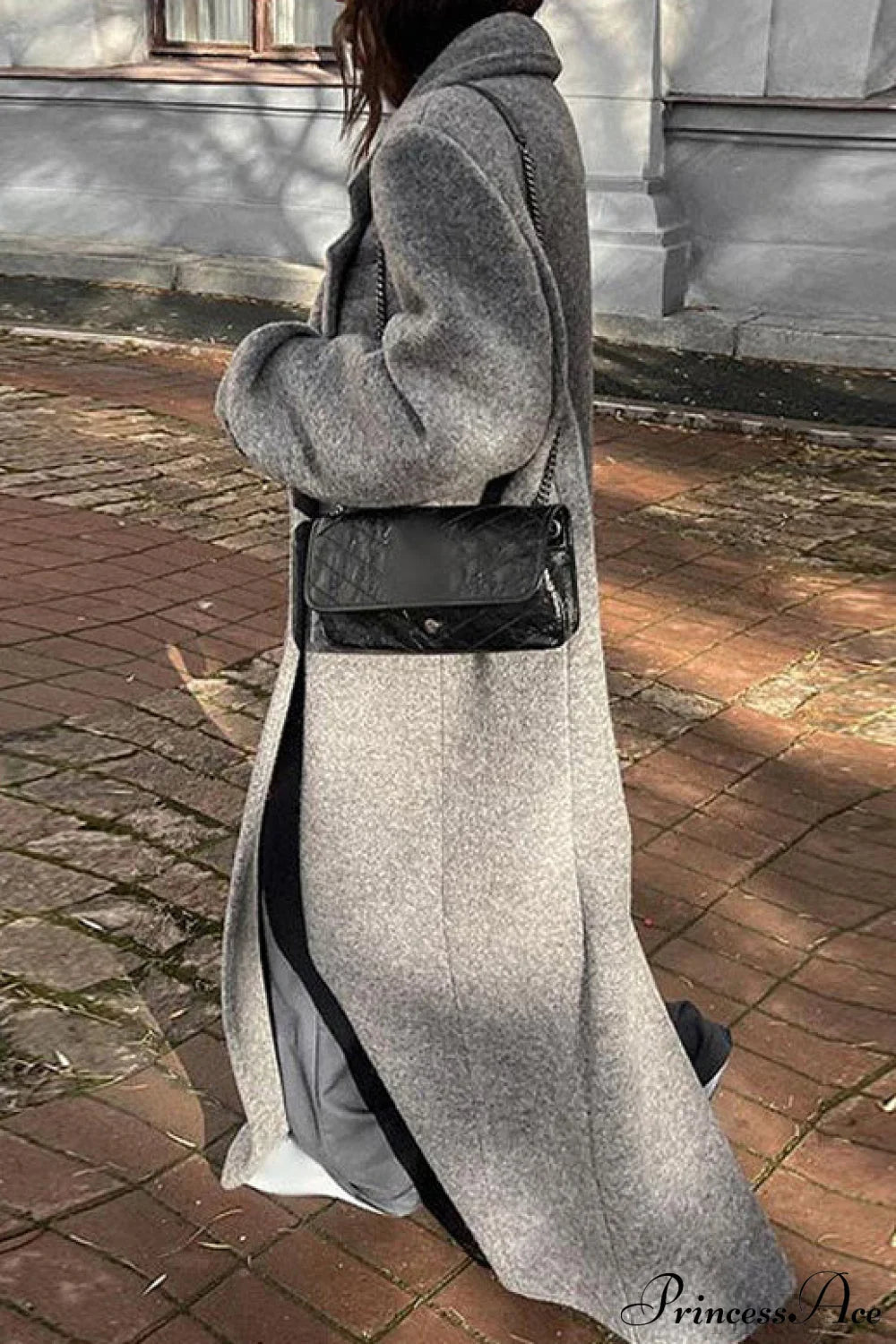 Tweed Collared Single Breasted Overcoat