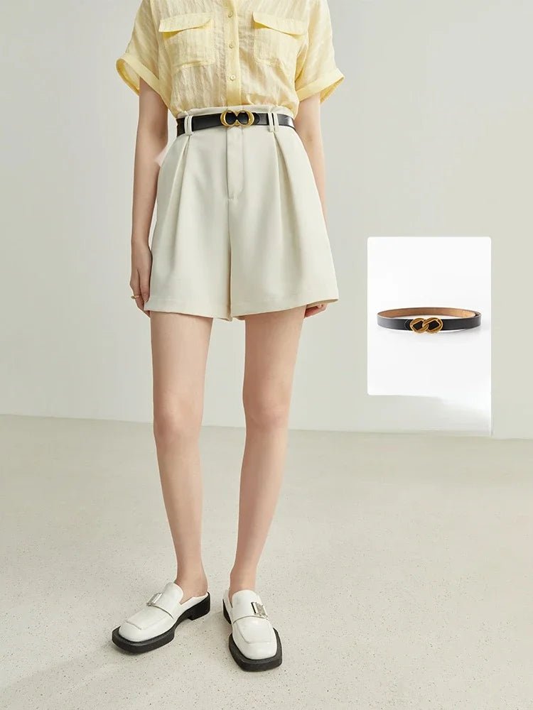 Vestes Novas White High Waist Shorts