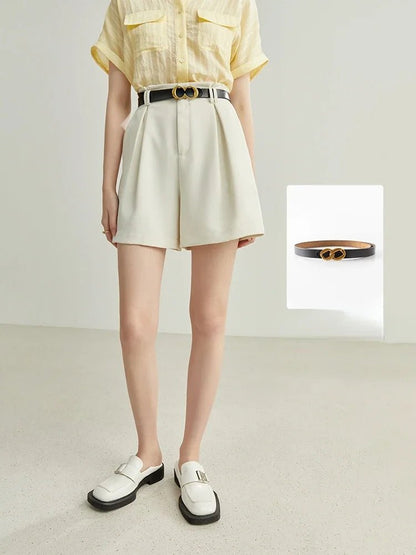 Vestes Novas White High Waist Shorts