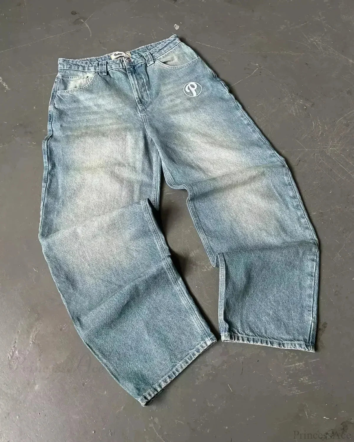 Gothic Cross Wings Stitched Pants