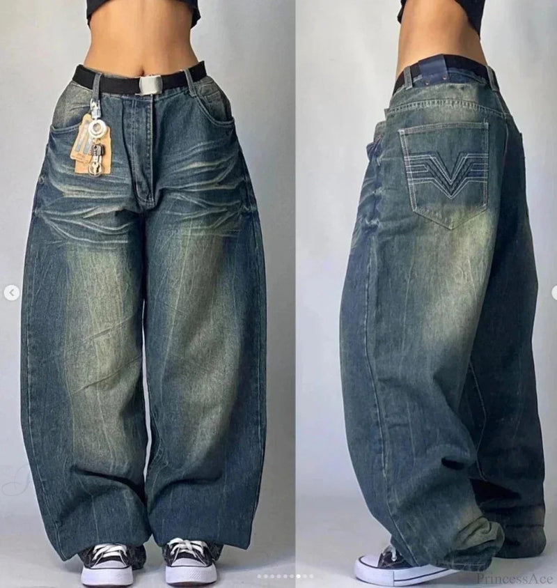 Gothic Cross Wings Stitched Pants