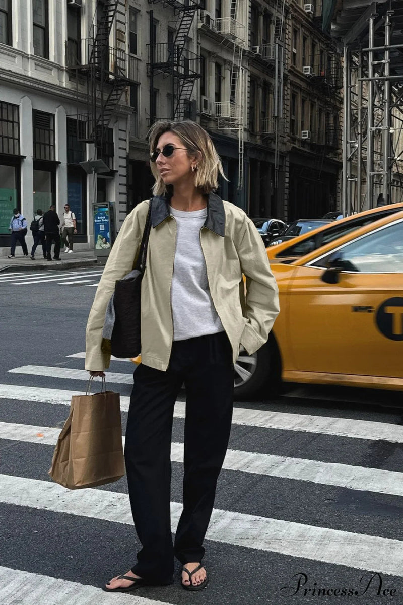 Shirt Style Trench Coat