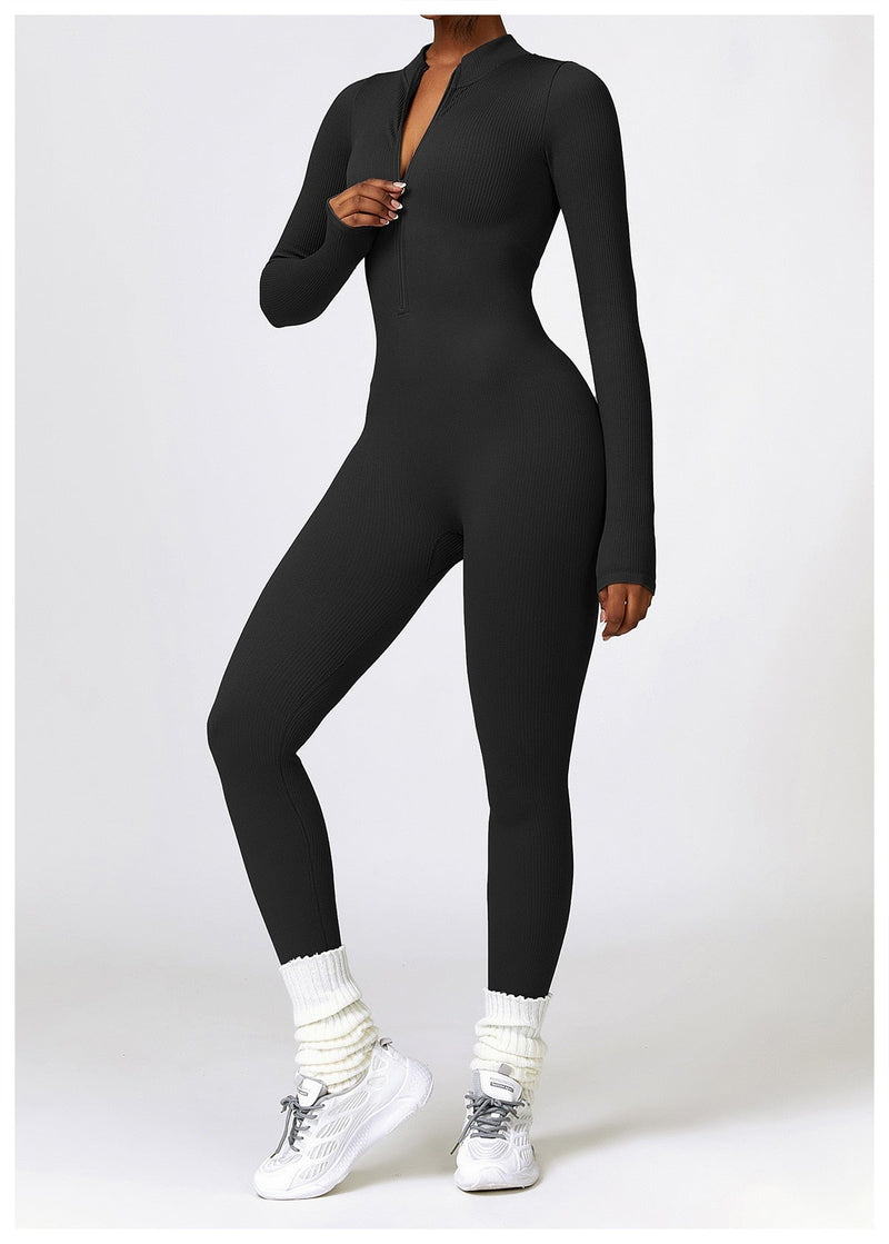 Serena - Zip Up Jumpsuit Long Sleeve