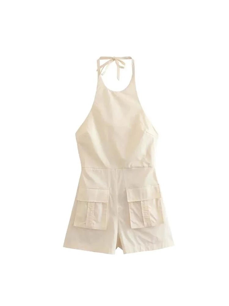 New Windbreaker Sleeveless Short Jumpsuit - Party Rompers