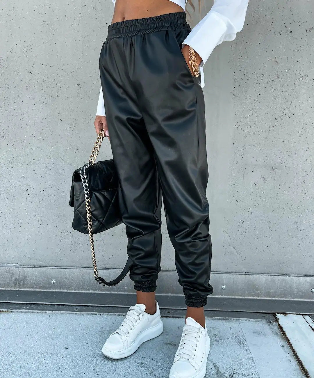 Fall Winter Trousers Color Sweatpants