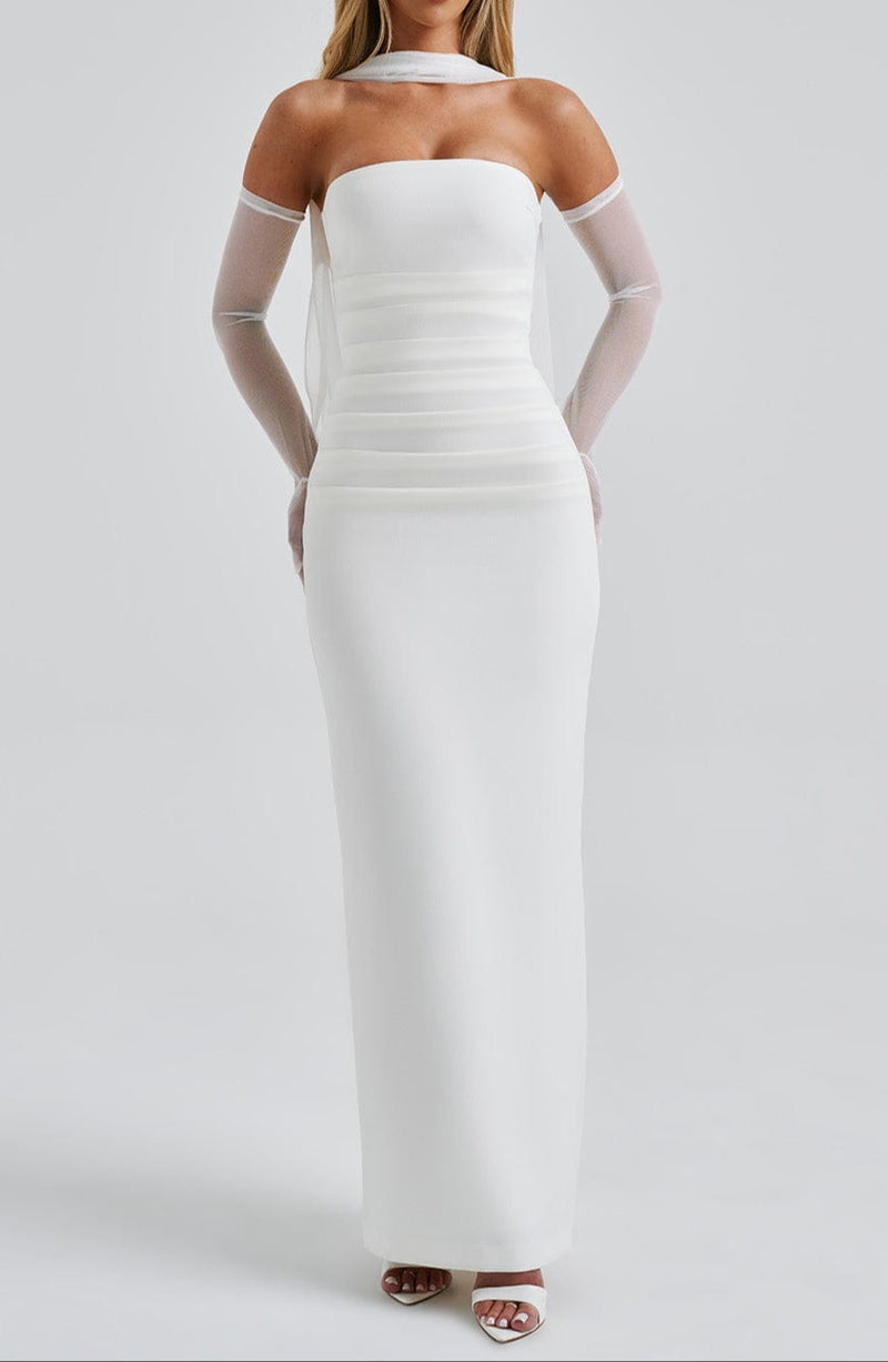 Constanza Maxi Dress-ivory